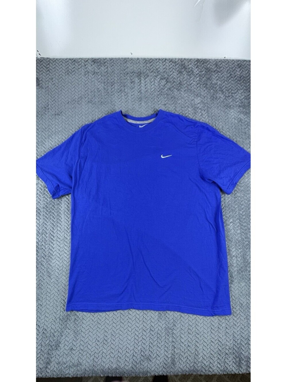 Nike Standard FIT Men’s Blue 2XL Short Sleeve Crew Neck Cotton T-Shirt (0143)